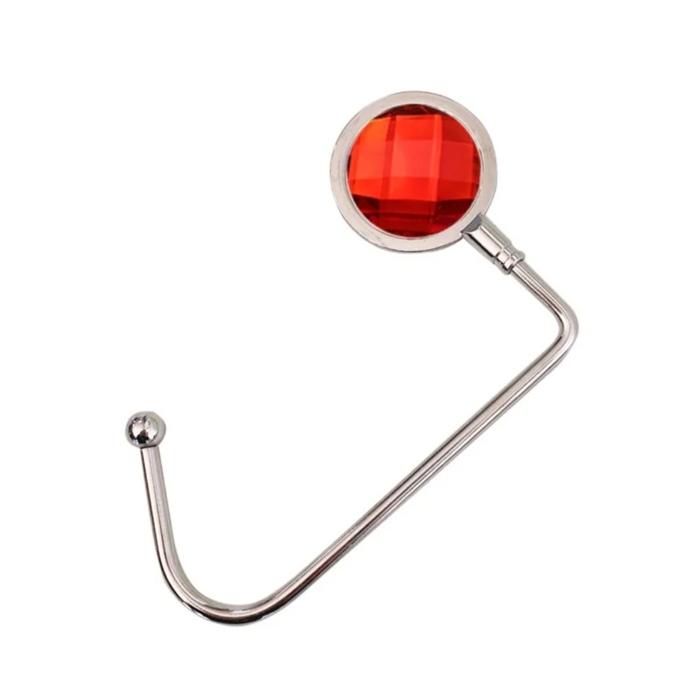 Purse Hook Rhinestone In Red - Picture 1 of 10